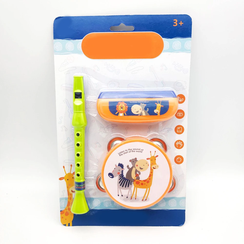 Детская музыкальная барабанная гармоника набор музыкальных перкуссионных