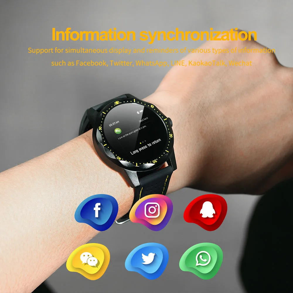 

Man Sport FitnessTracker Bluetooth Smartwatch Men Call Reminder Digital Watch for IOS Android 1.3Inch Screen Relogio Inteligente