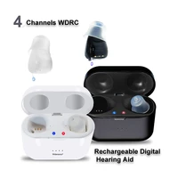 rechargeable hearing aids mini 4 channels audifonos sr41 ear sound amplifier for deafnesselderly