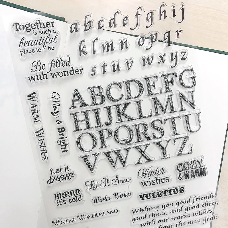 Монограмма четкая прозрачная печать Seal для самостоятельного скрапбукинга