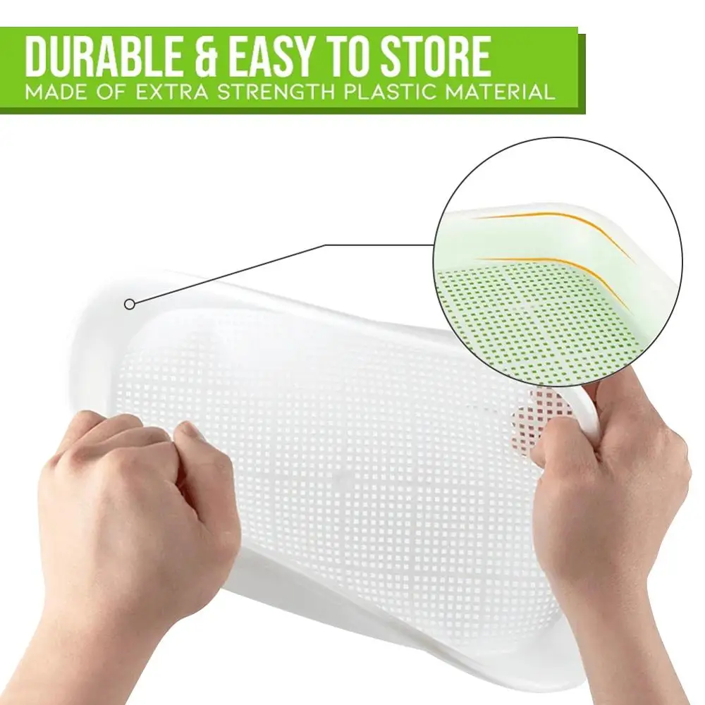 

Double-layer Plastic Hydroponic Flower Basket Flower Plant Sprouting Tray Box Sprout Seedling Tray Paper Planting Sprout