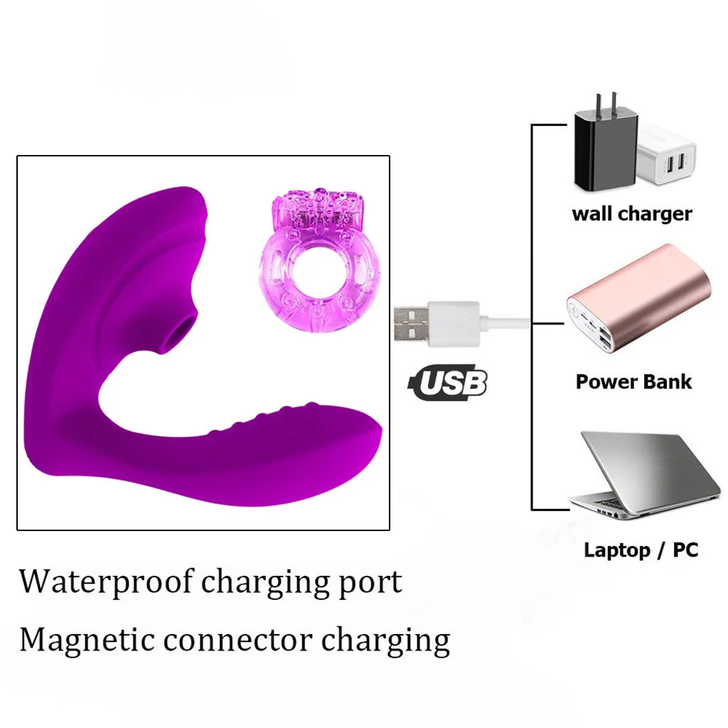 Вибратор для сосания 10 Скоростей Вибрационный оральный секс Стимуляция клитора