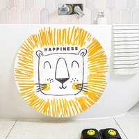 Anti-slip PVC Bathroom Mat Patterned Rubber Non Slip Waterproof Carpet Cartoon Bathtub Shower Toilet Rug For Baby Kids Elderly