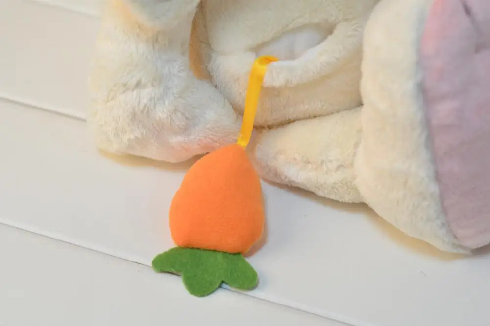 Прямая поставка 50 см милый белый кролик с морковкой плюшевый Игрушечный Кролик