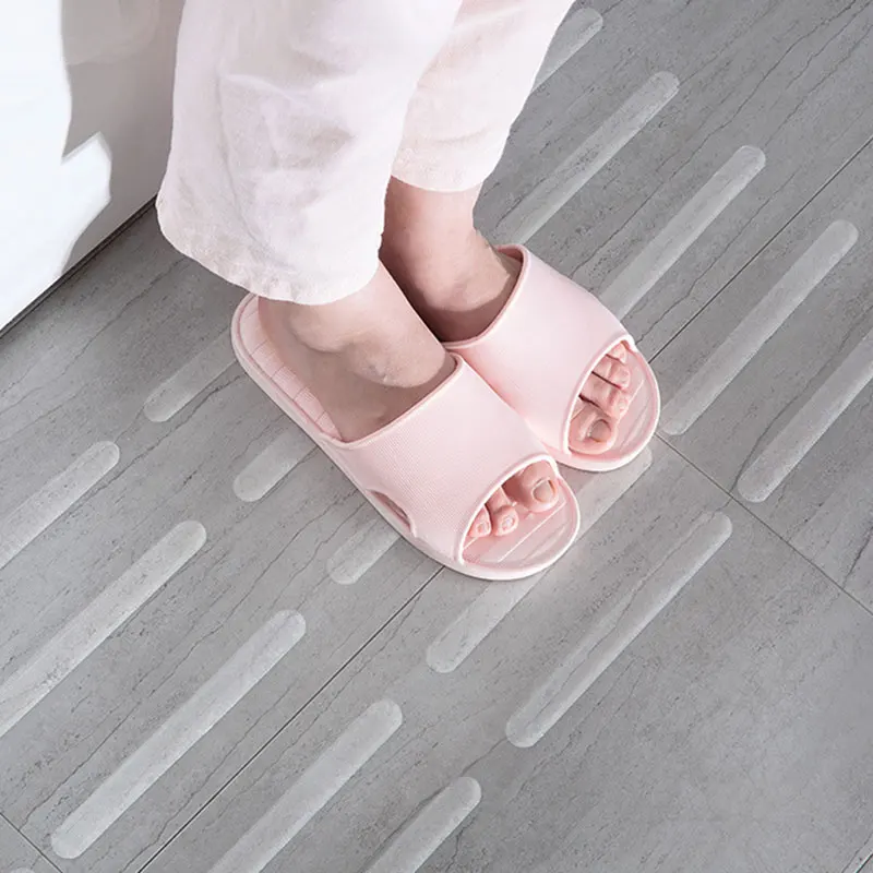 

24/20pcs Stair Steps Anti-slip Rubber Bathroom Bathtub Transparent Non-slip Stickers With Bathroom Shower Anti-slip Strip