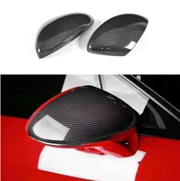 fit for porsche 718 for 2016 2018 carbon fiber side caps add on style mirror cover car accessorie only left hand drive