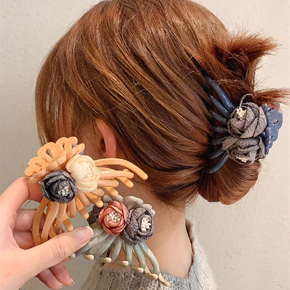 

Plastic Flower Butterfly Hair Claws Set Women Girls Hair Accessories Modish OL Style Hair Clips Hairpins Headwear