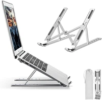 laptop stand adjustable aluminum laptop computer stand laptop riser holder compatible with macbook air pro hp lenovo dell