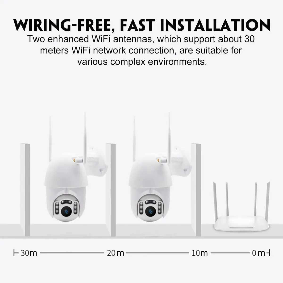 8 светодиодный Открытый Водонепроницаемый 1080P IP камера беспроводная wi-fi-камера 1080P HD безопасность ночного видения PIR WiFi камера