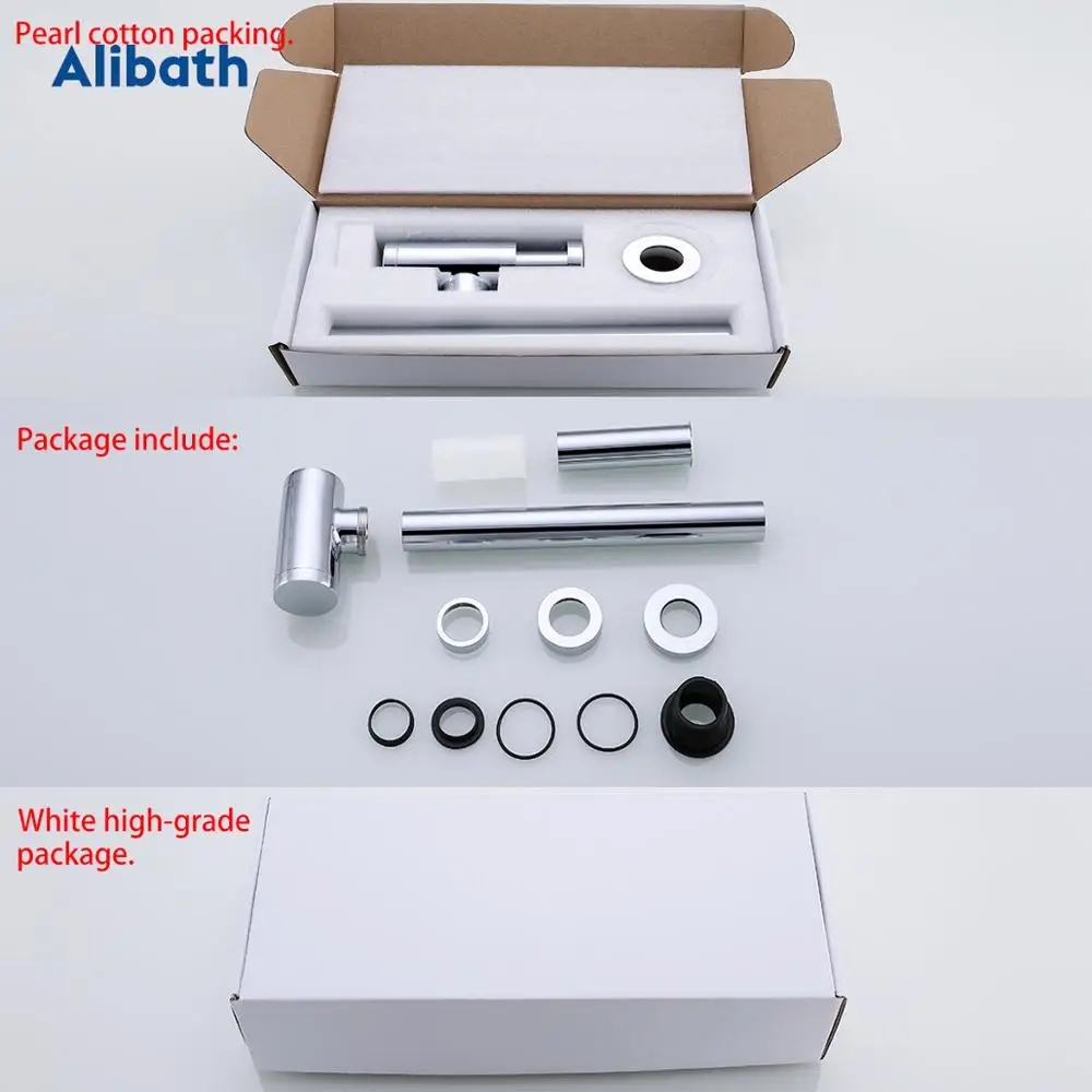 Раковина для бутылки латунная ванная комната сифонная труба раковины сливы с