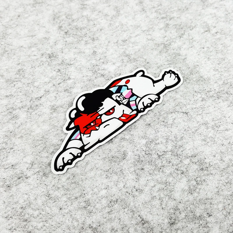 LuLuSticker #108 12x5 см мультфильм счастливая собака светоотражающие автомобильные