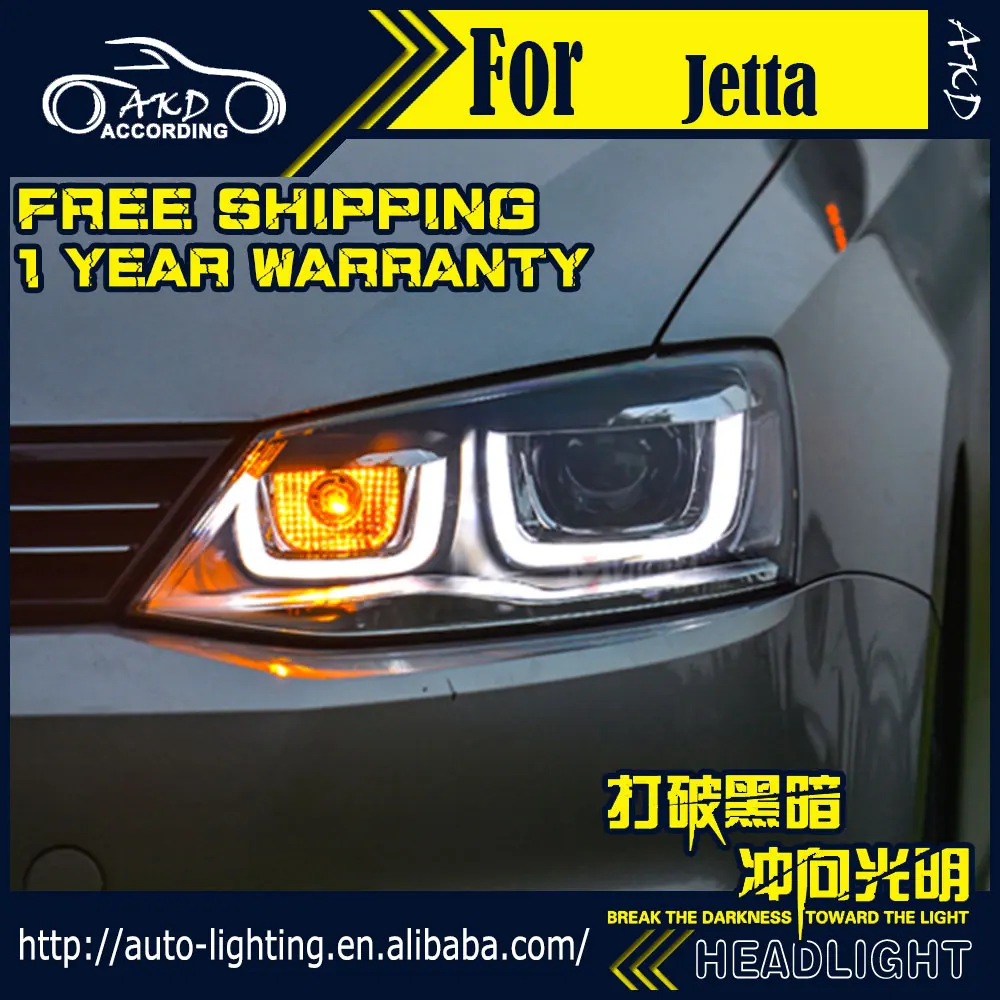 АКД автомобильный Стайлинг головная лампа для VW Jetta светодиодная фара 2011 2015
