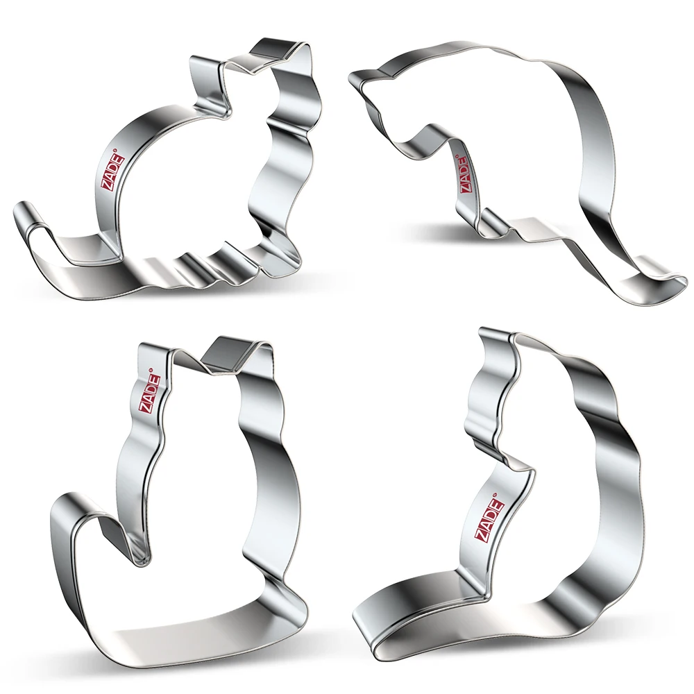 Резак для печенья и помадки ZADE cat резак животных из нержавеющей стали| |