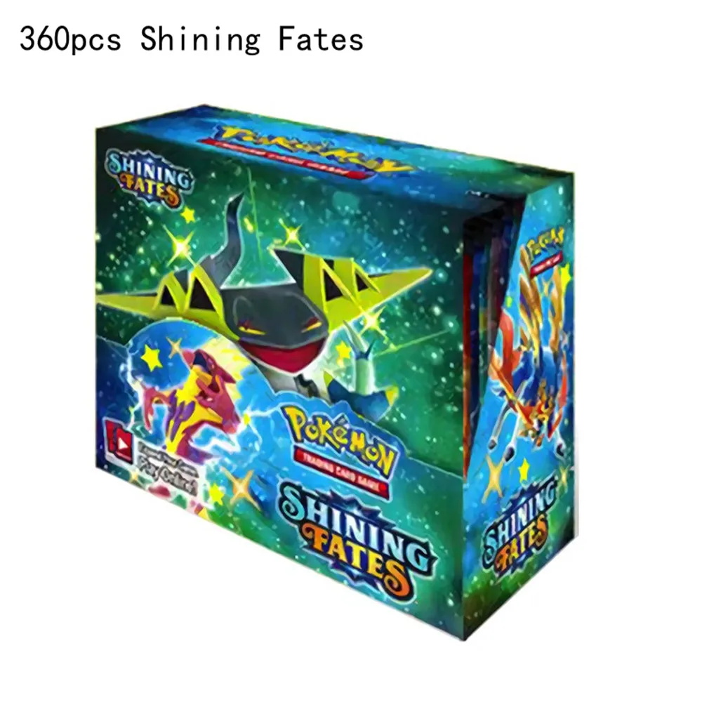 Cartas de Pokemon brillantes, colecci&oacute;n de juegos de batalla, gran oferta, 2021 Uds., Booster Box, 360-5