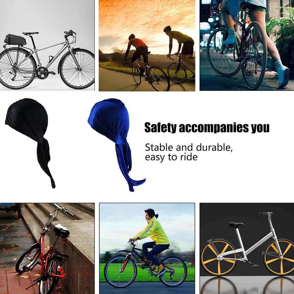 

Hip-hop Riding Outdoor Headscarf Lace-up Elastic Shiny Cloth Long Tail Cap Cool Bicycles Sports Headband