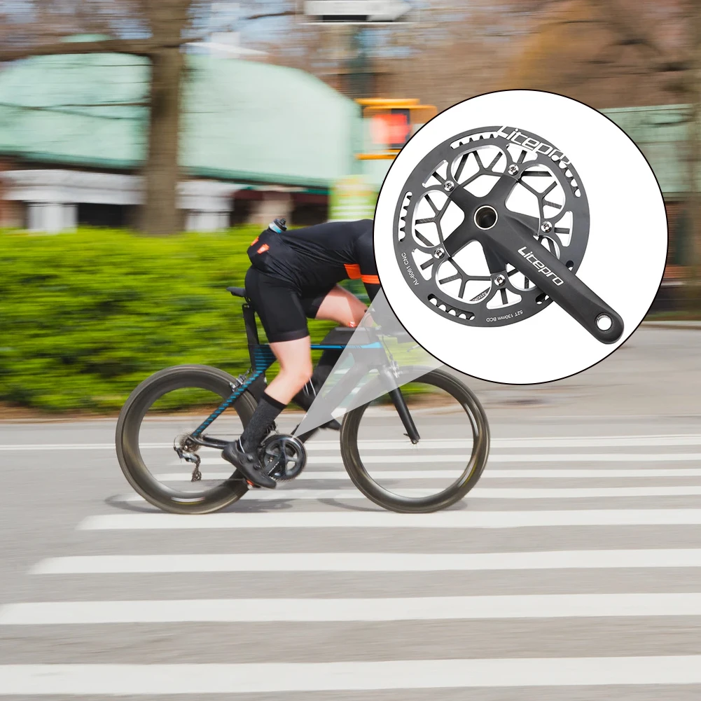 Кривошип горного велосипеда в переменного тока 50-52 т/52-54T 130BCD Защитная передняя