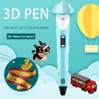 3d printer pen 1 75mm pla filament automatic printing pen kids drawing pens birthday childrens day gifts