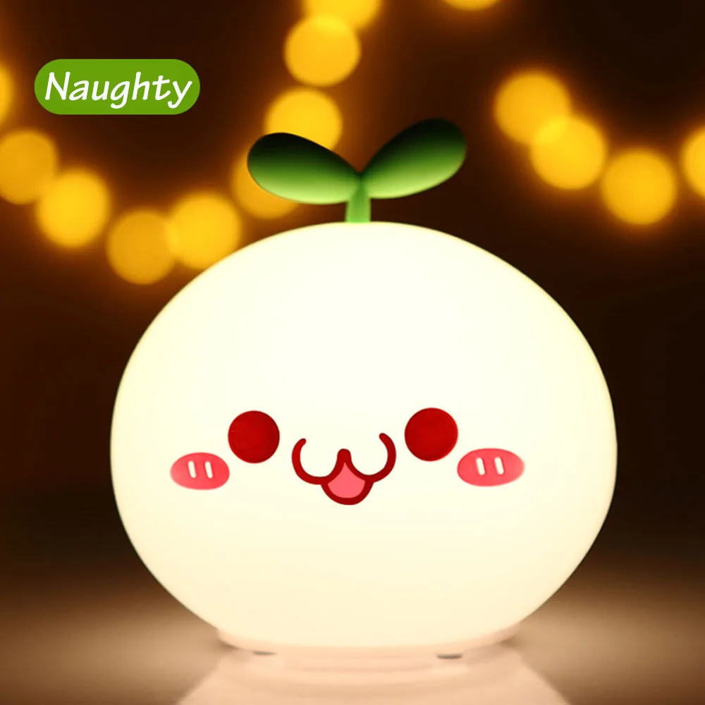 

Colorful Cartoon Silicone LED Night Light Children Cute Night Bedside Lamp Bedroom USB Rechargeable Room Decorat Lamp Kids Girl