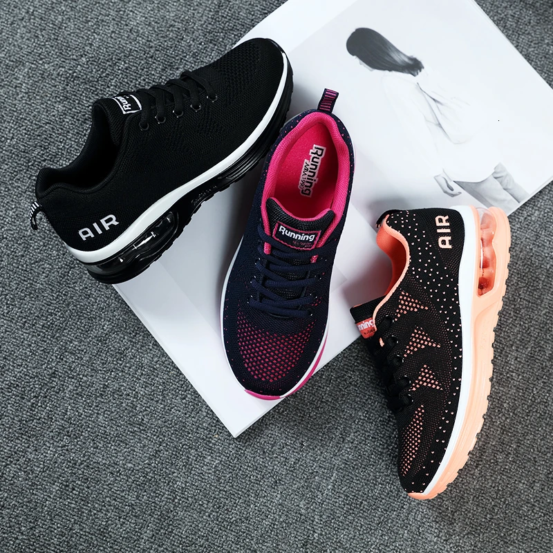 Кроссовки женские сетчатые Нескользящие дышащие с воздушной подушкой
