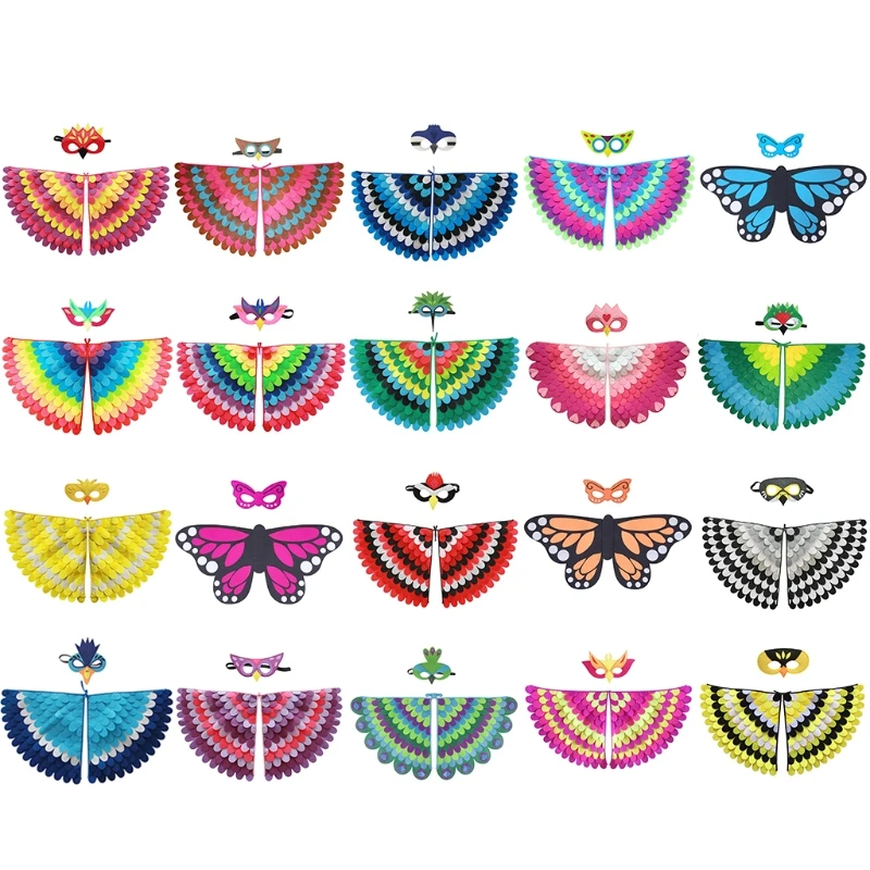 Костюм с маской в виде птичьего крыла 667A косплей-платье на Хэллоуин одежда