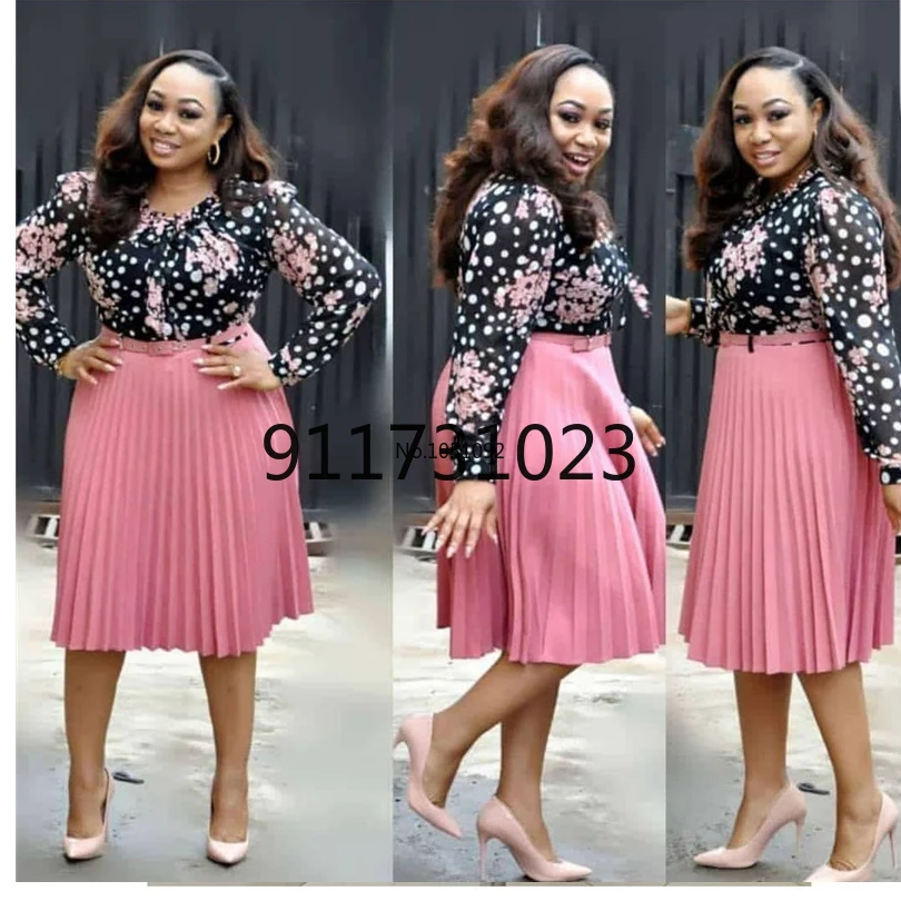 Новинка осени 2021 африканские платья для женщин повседневные миди с принтом vetsidos