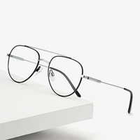 retro men women glasses frame fashion optical alloy metal pilot eyeglasses prescription eyewear