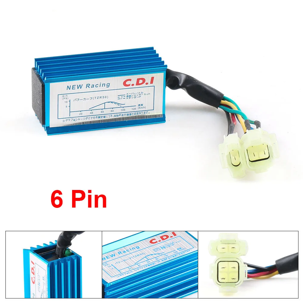 

Manufacturer wholesale motorcycle modified igniter suitable for CDI 6 pin 50cc-150cc four stroke engine