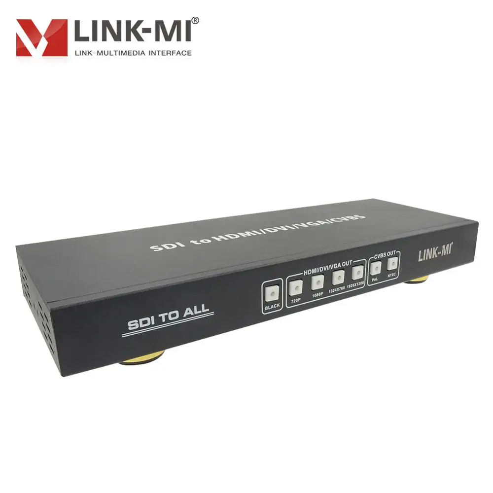 LINK MI SA01 SDI to All Scaler Converter HD/3G HDMI/VGA/DVI/SDI/композитное видео (CVBS) BNC конвертер для hd