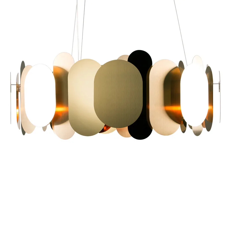 Креативная металлическая люстра в скандинавском стиле Современная