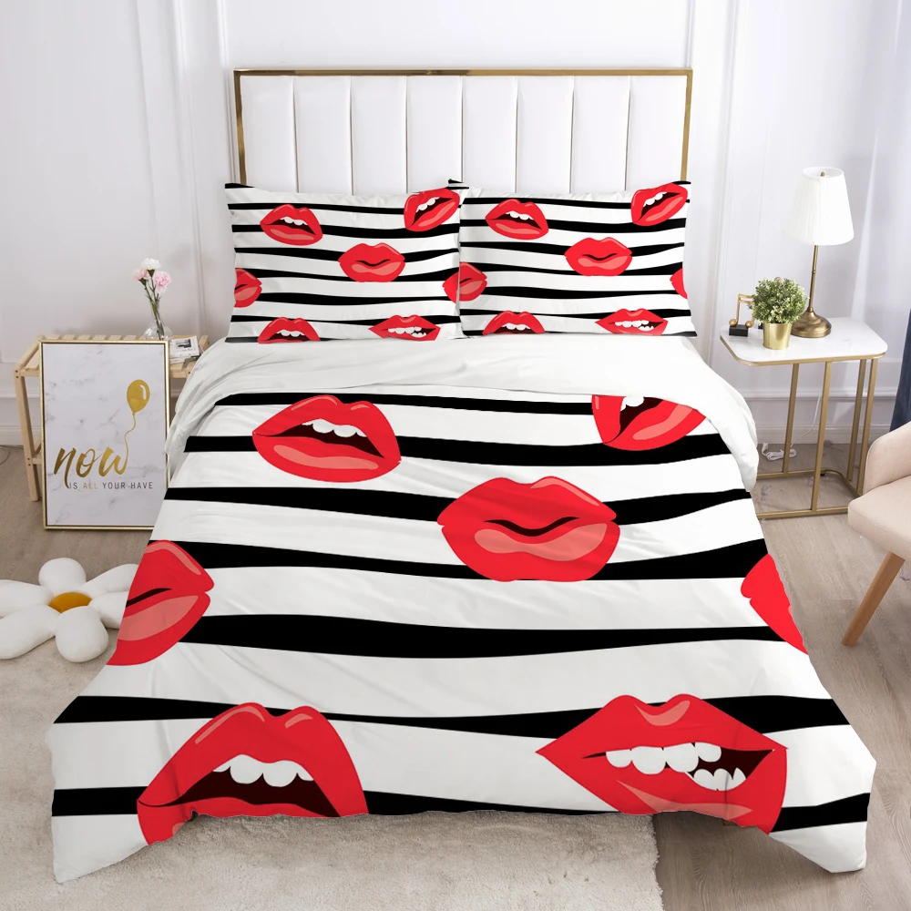 3D Luxury Bedding Sets Comforter/Blanket/Quilt/duvet Cover Set Pillowcases Queen/King/Europe/Russia Size Me Kiss | Дом и сад