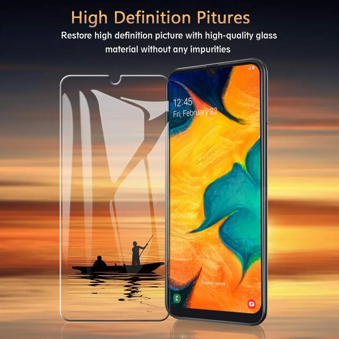 Закаленное стекло для samsung Galaxy A50 S8 A70 A40 S9 A60 протектор экрана 2.5D 9H Премиум Защитная