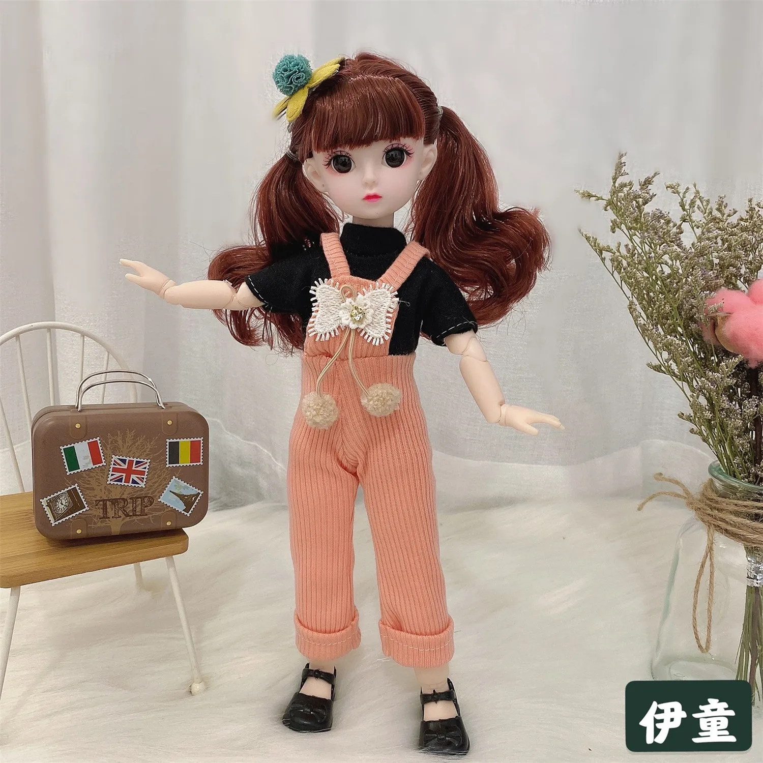 30 см BJD куклы 3D глаза обнаженные Мягкая силиконовая кукла с Модный повседневный