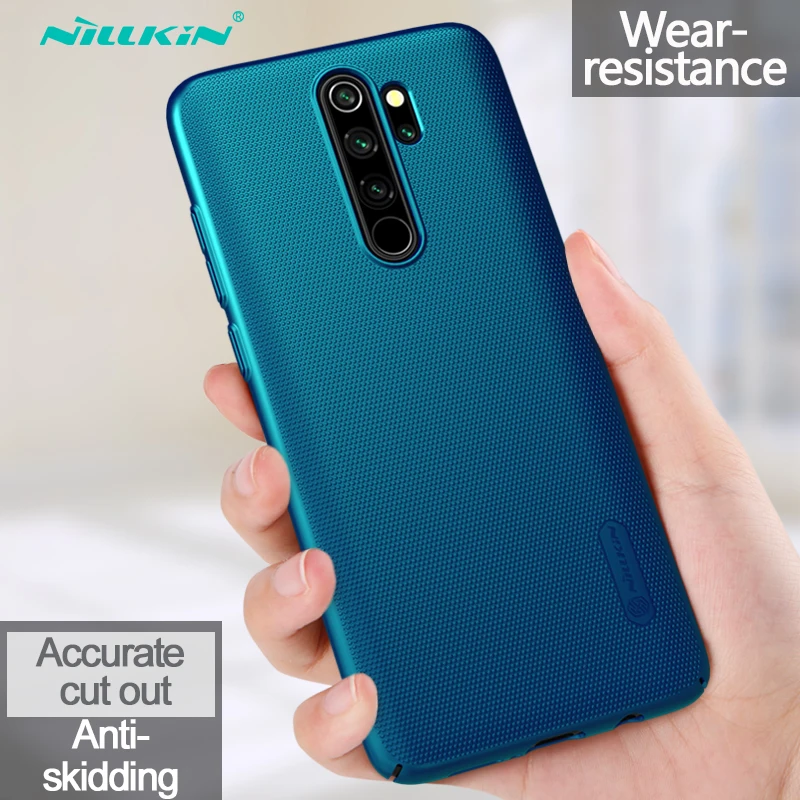 Peacock Blue Матовый чехол Nillkin для Xiaomi Redmi Note 8 Pro, суперматовый защитный ультратонкий чехол для мобильного телефона, Жесткий Чехол из поликарбоната - Цвет: Peacock Blue