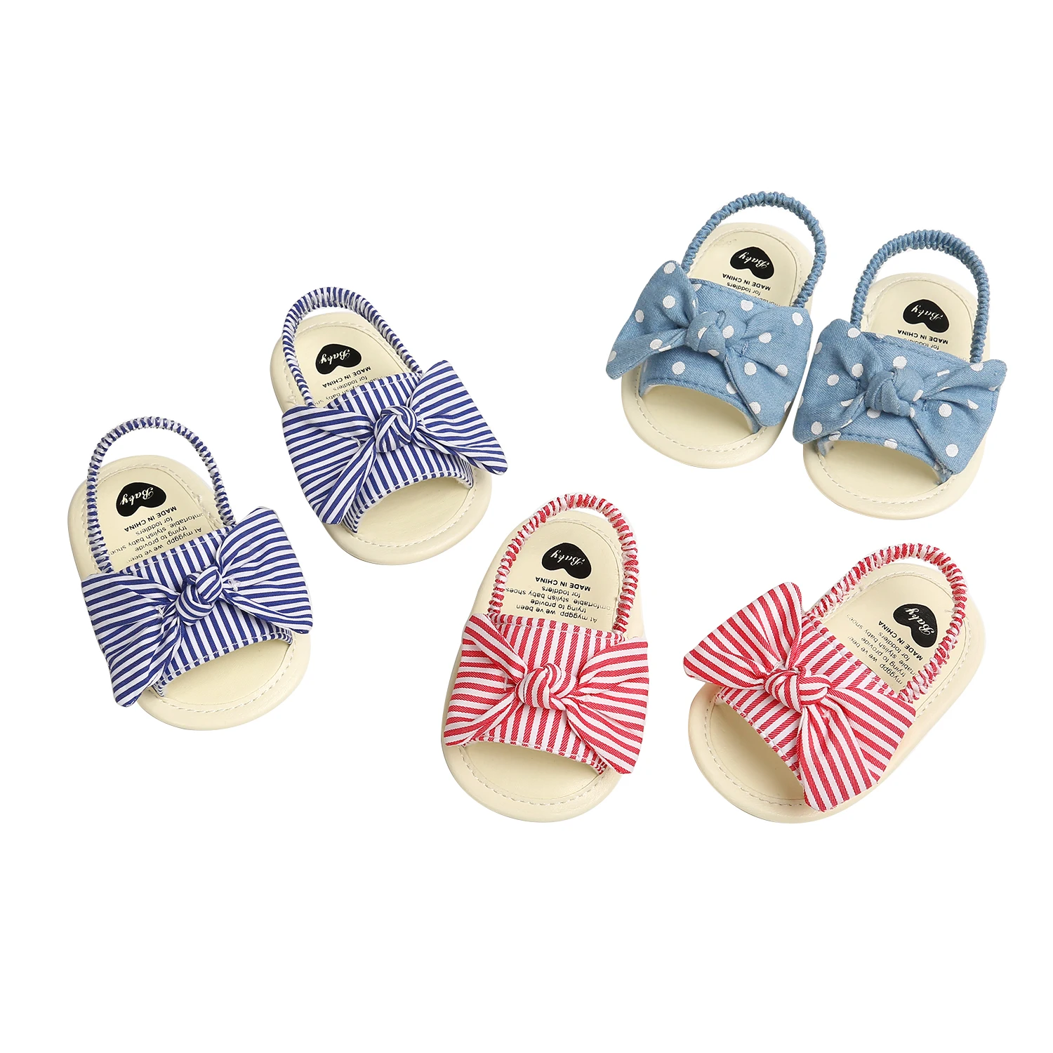 

Pudcoco Newborn Infant Baby Girls Princess Shoes Bowknot Toddler Summer Sandals Cotton Non-slip Shoes 0-18M