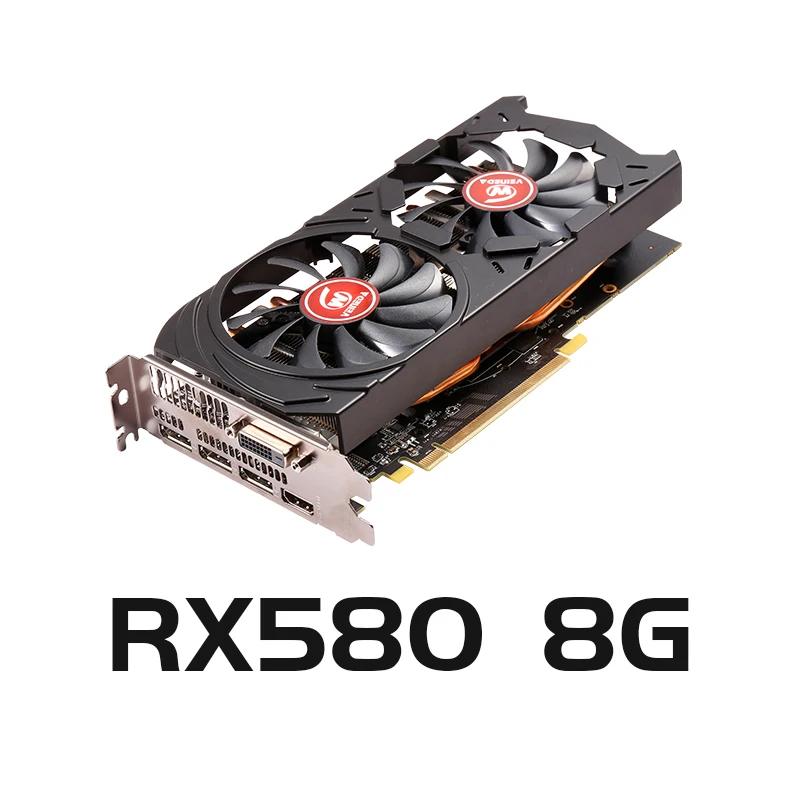 Графические карты RX 580 8 Гб бит 2048SP GDDR5 видеокарта для AMD Radeon серия DisplayPort мощнее чем