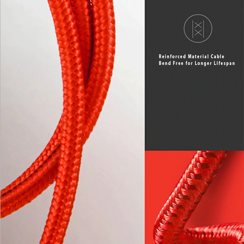 

PHOMAX Micro USB Gaming Cable Fast Charging Sync Android Data Line For Samsung/Xiaomi/Lenovo/Huawei Phone Charging Data Cord