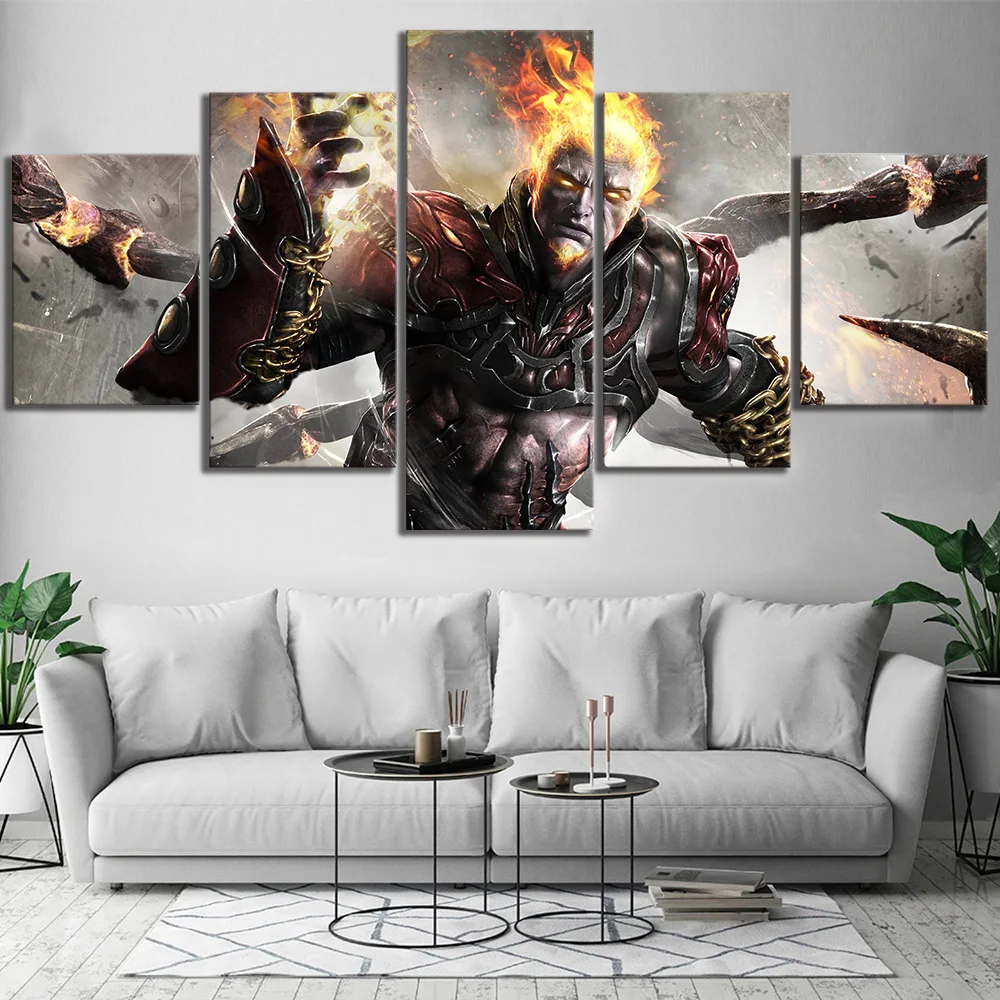 Настенное искусство домашнее украшение живопись HD 5 шт. God Of War Kratos видеоигра