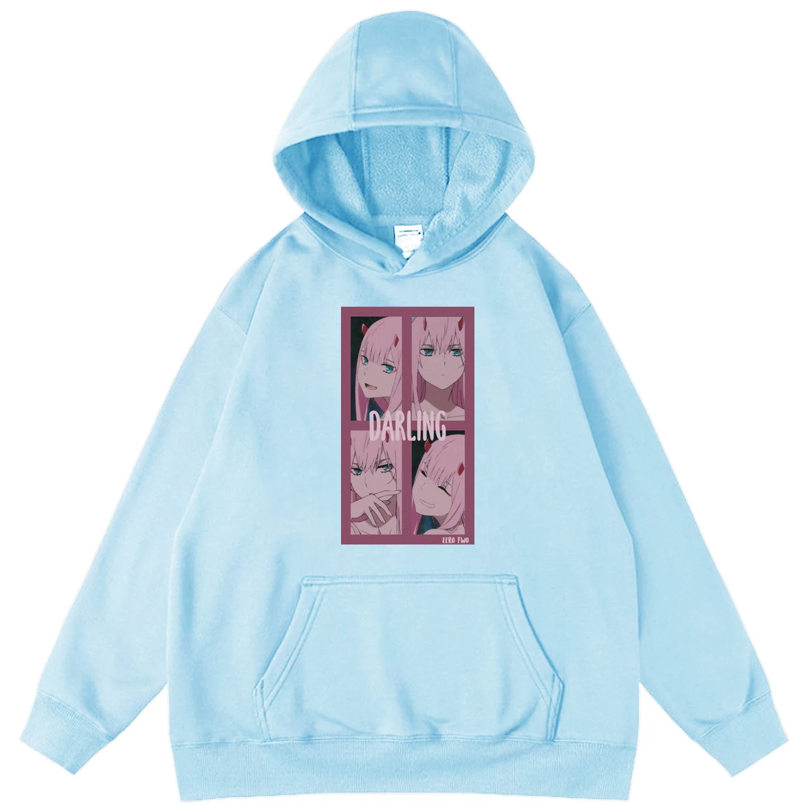 

Anime Darling Franxx Zero Men's Oversized Hoodies Sweatshirts Harajuku Autumn Hot Pullover Hoody Tops Boy Teen Street Hoodies