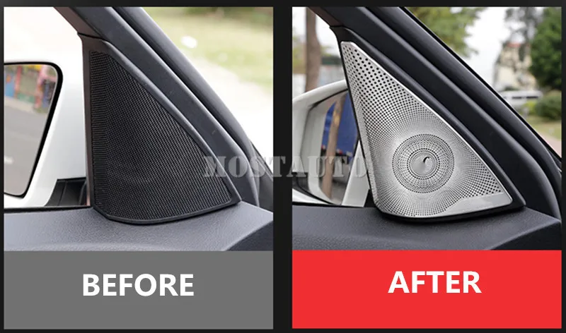 Для Benz C Class W204 S204 матовая крышка автомобильной двери аудио динамика отделка 2008 2013