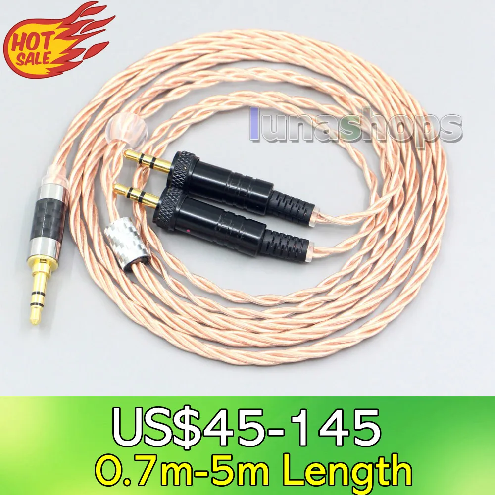 

LN007183 Silver Plated OCC Shielding Coaxial Earphone Cable For Sony MDR-Z1R MDR-Z7 MDR-Z7M2 With Screw To Fix Headphone