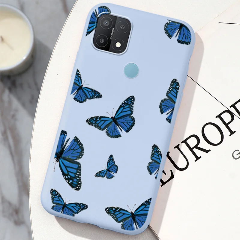 Для OPPO A15 4G цветы чехол для телефона матовый силиконовый на бампер из ТПУ OPPOA15 4g oppo