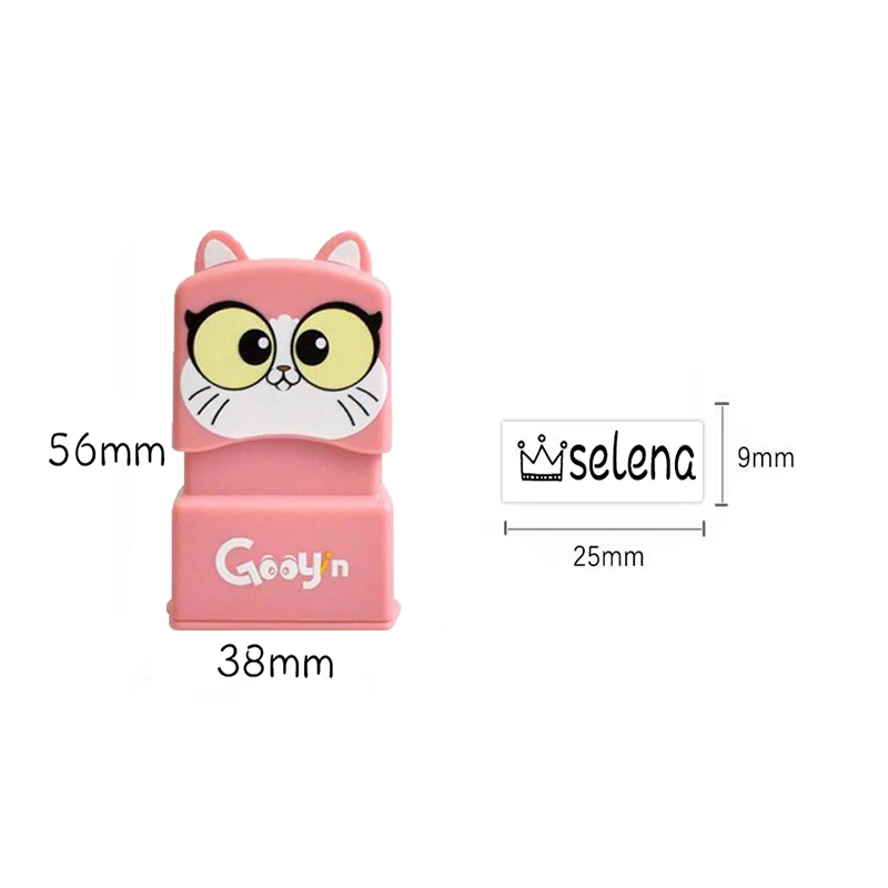 

Customized Name Stamp Paints Personal Student Child Baby Engraved Waterproof Non-fading Kindergarten Cartoon Clothing Name Seal