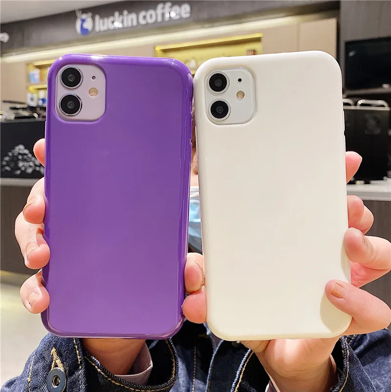 

Solid Color Phone Case for iPhone 12 Mini 11 Pro Max XR X XS MAX Matte Soft Luxury Case for iPhone SE 6S 7 8 Plus Cover Cases