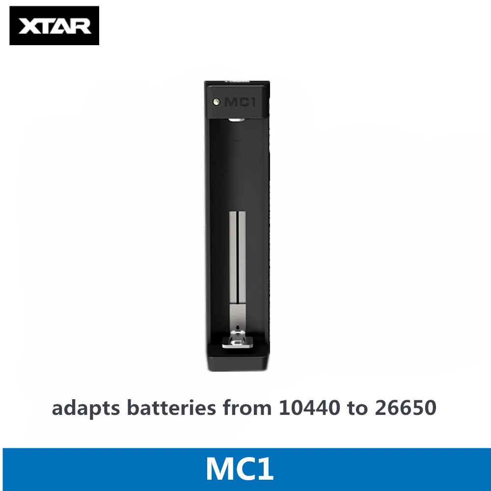 MC1 2 шт. Xtar Перезаряжаемый 18650 3500 мАч 3,7 в защищенный Аккумулятор для фонарей, совместимый с MC1 MC2 PB2 VC2 VC4 SV2 зарядное устройство - Цвет: MC1