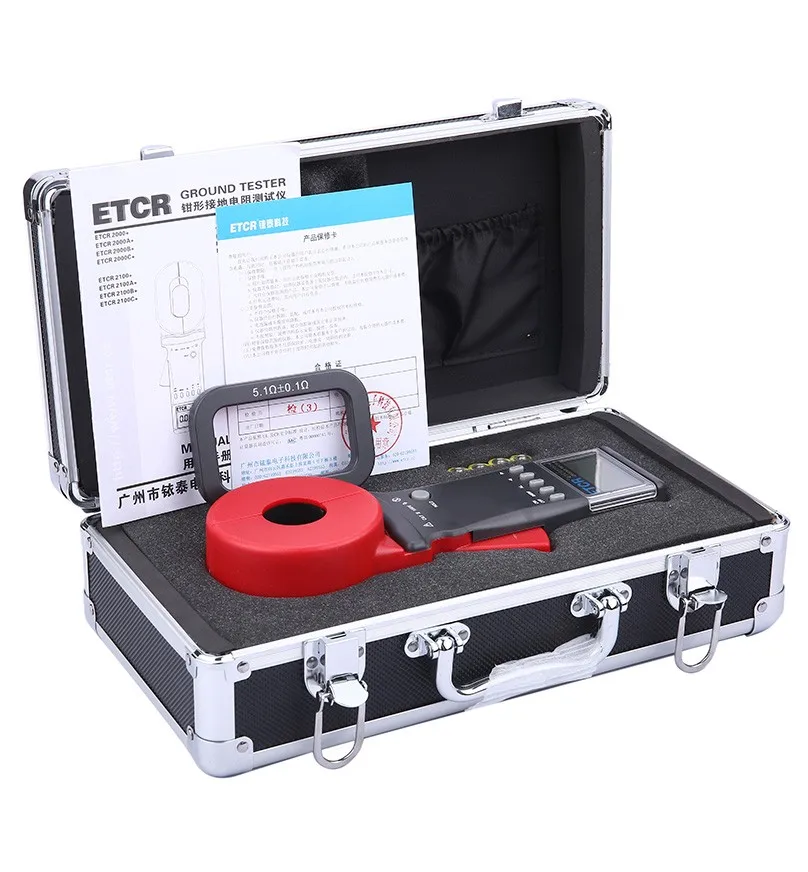 

ETCR Digital Clamp On Ground Earth Resistance Meter Clamp Earth Resistance Tester ETCR2100A+