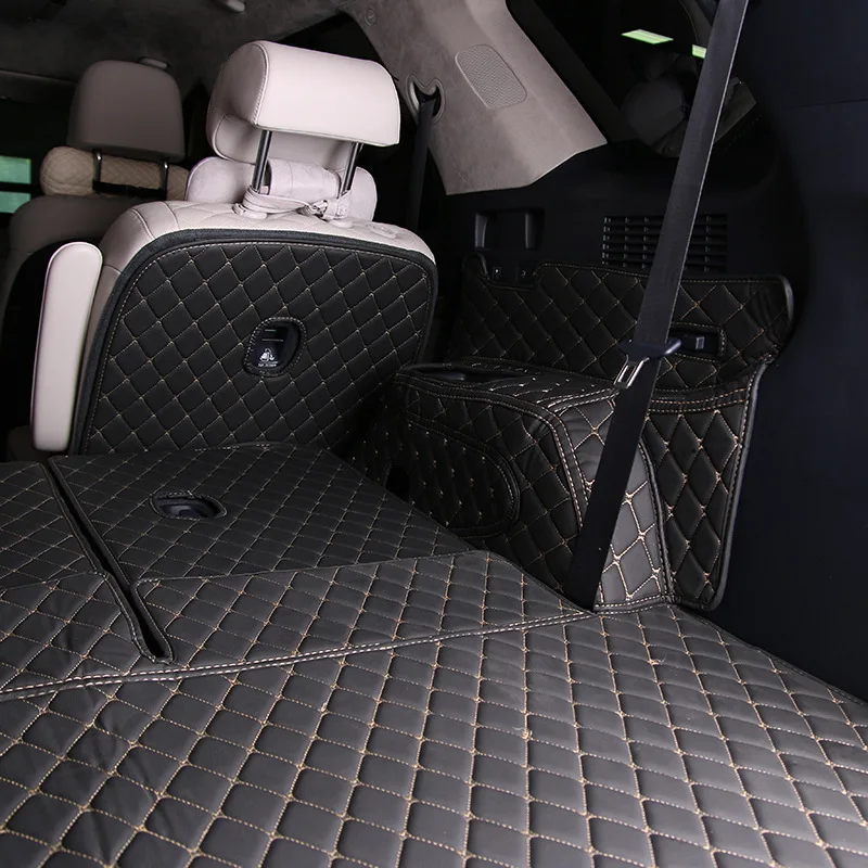 Кожаные полностью окруженные автомобильные коврики для багажника карго лайнер