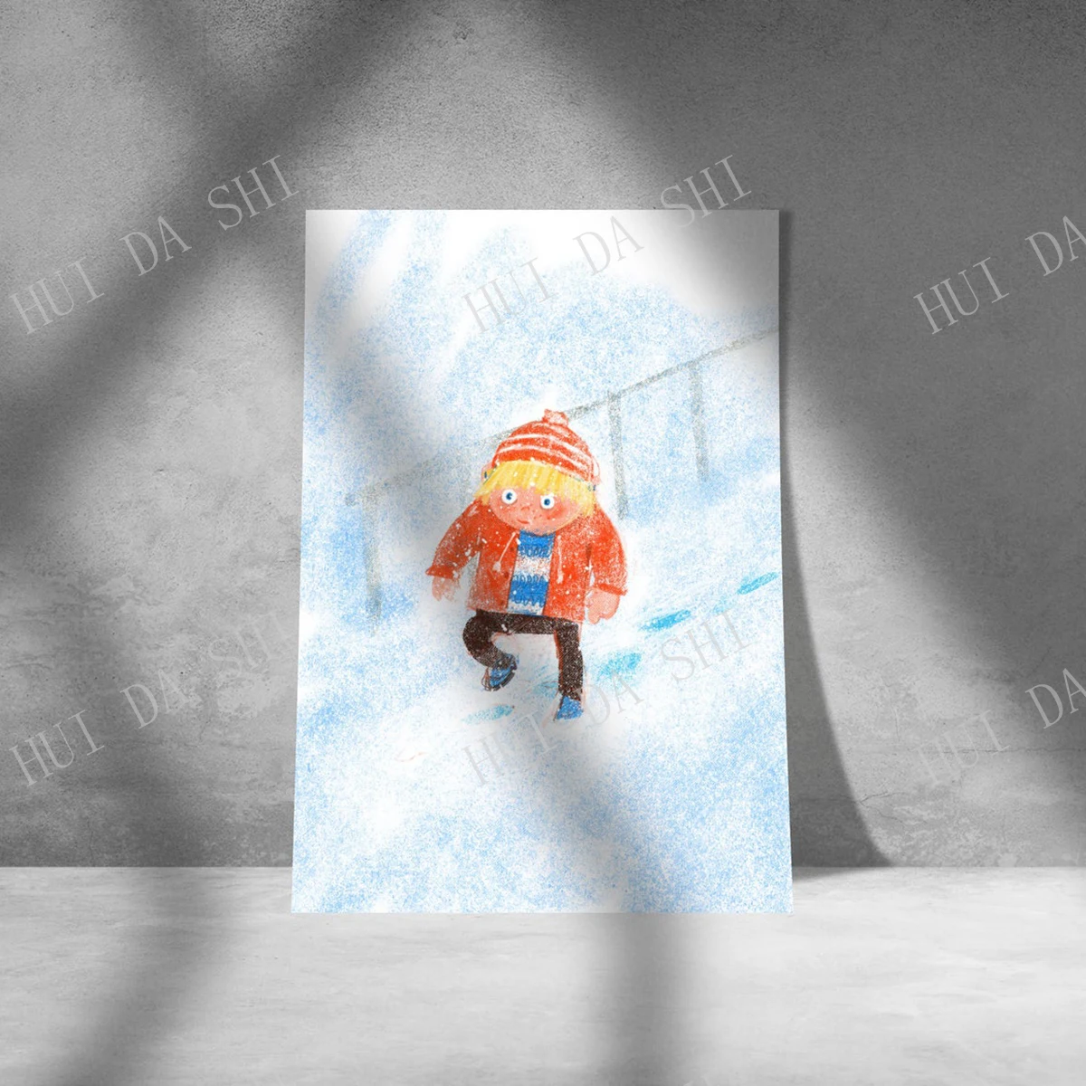 

Постер с изображением на холсте «Я Прогуливаюсь по снегу», художественное оформление для дома