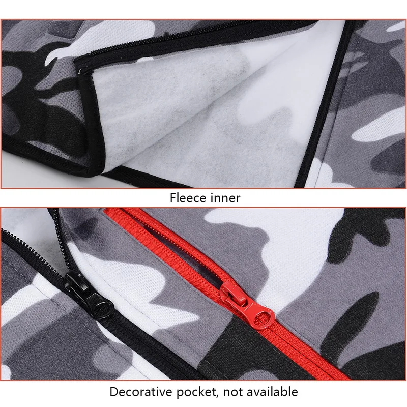 Мужские худи на молнии CYSINCOS повседневные камуфляжные толстовки с капюшоном в