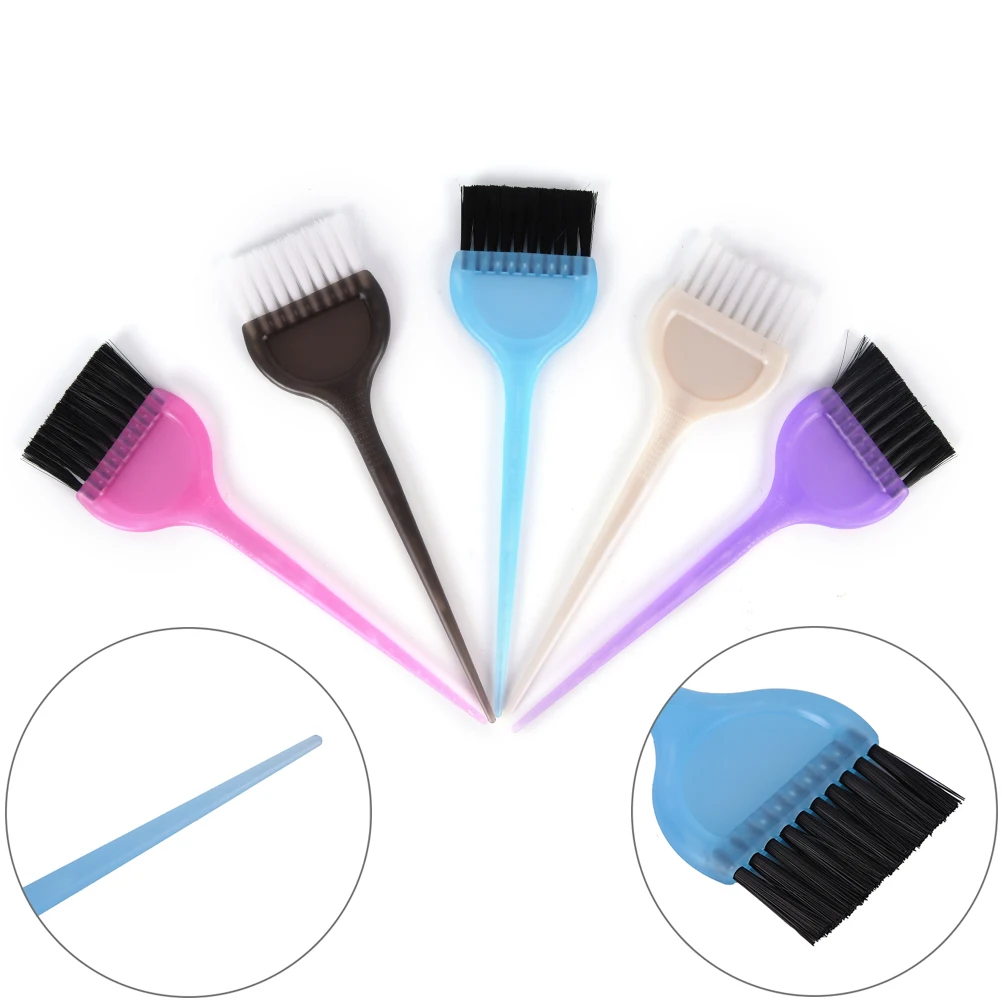 

Hair Dyeing Comb Brush Comb Plastic Handle With Tail Salon Tinting Brush Barber Hair Color Comb Highlighting Hair Styling Tool