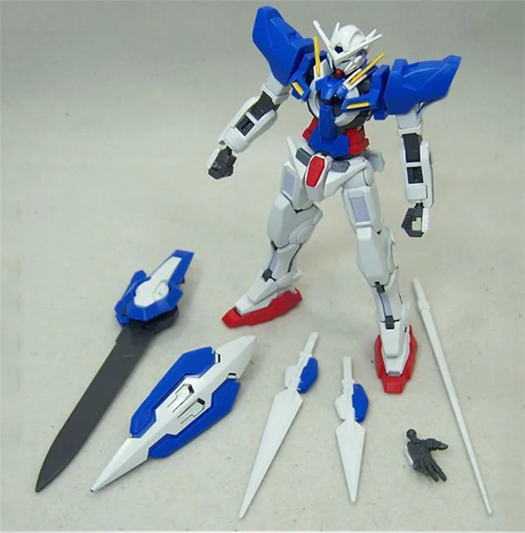 Аниме Gaogao 13 см Gundam 00 HG 1/144 GN 001 EXIA сборка экшн фигуры Brinquedos модель робота мобильный